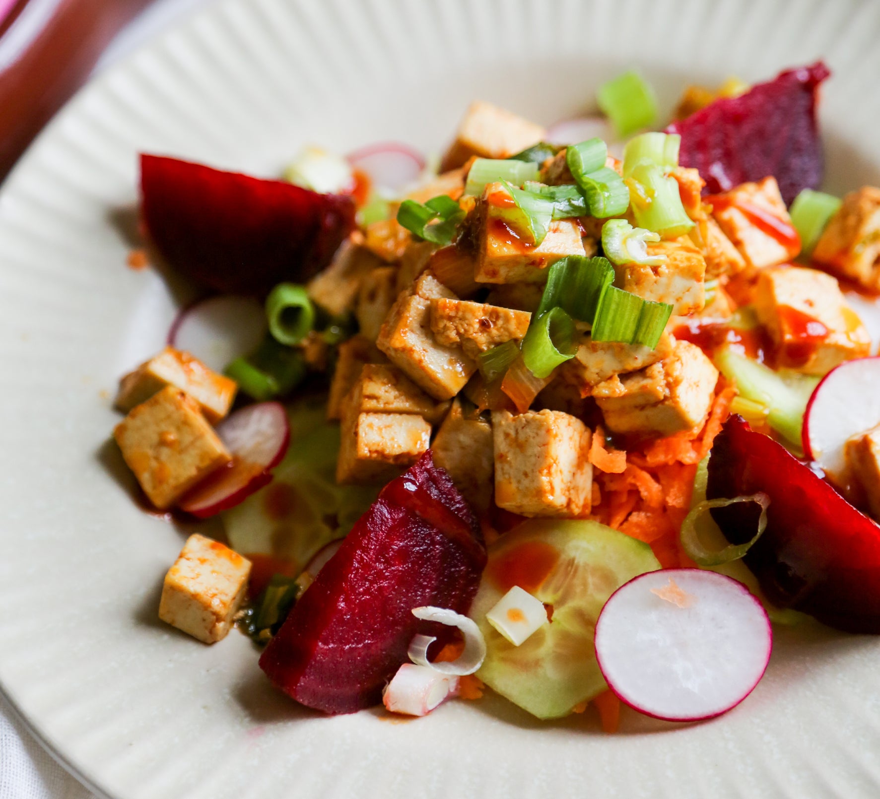 Sweet Chilli Tofu Salad Dr Will's