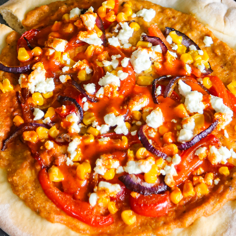 Dr. Will's x Holy Moly Hot Hummus Pizza