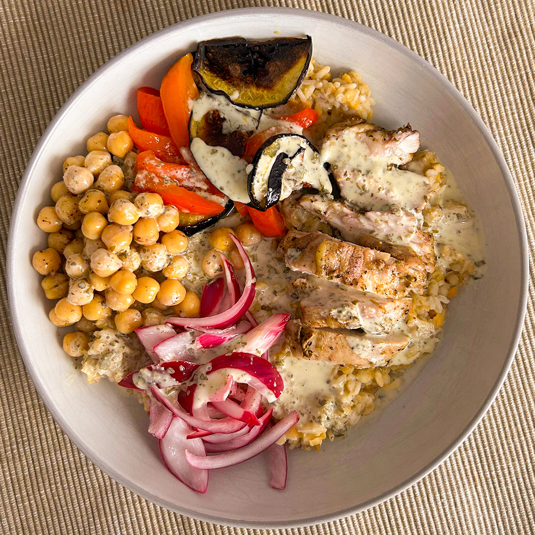 Mezze Green Goddess Grain Bowl