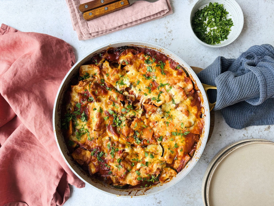 One Pan Chipotle Beef Enchiladas