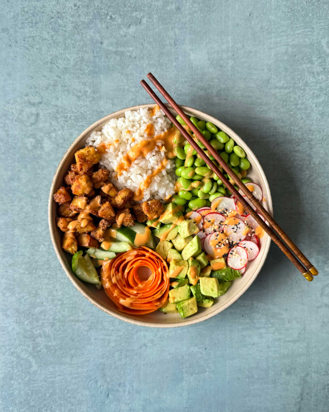 Sriracha Lime Tofu Poke Bowl