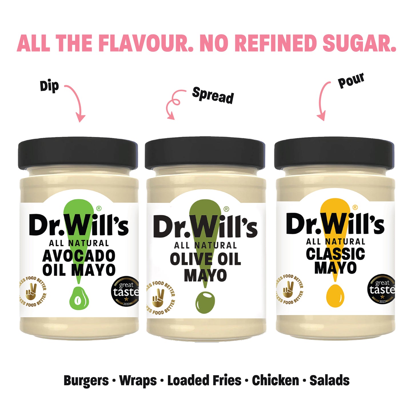 Dr. Will's Mayo Bundle - Natural Sauces - Avocado Oil Mayo, Olive Oil Mayo & Classic Mayo
